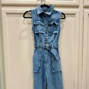 Fashion Nova | Women’s Zoelle Denim Jumpsuit | Size XS
